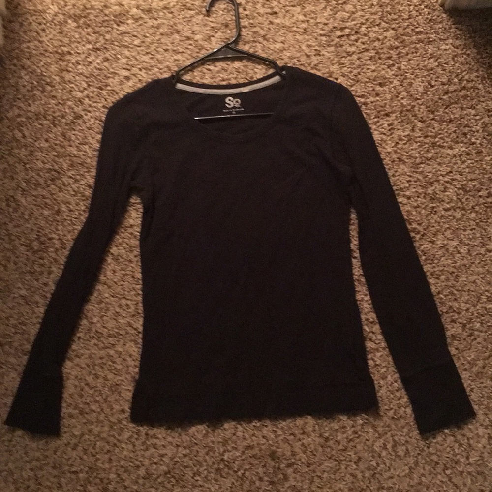 Long sleeve, black blouse